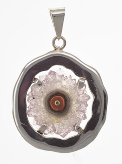 Pendant amethyst-stalactite