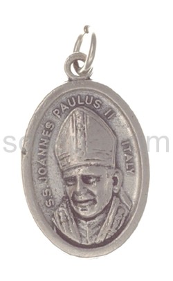Amulett, Papst Johhannes Paul II./Maria und Christus
