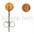 Ear stud, amber, small