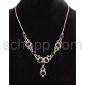 Collier mit Granaten, Facettenschliff