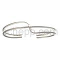 Bangle made of silver wire, narrow