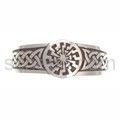 Bangle with Celtic knot design and sun